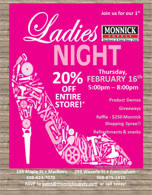 Monnick Supply's Ladies Night
