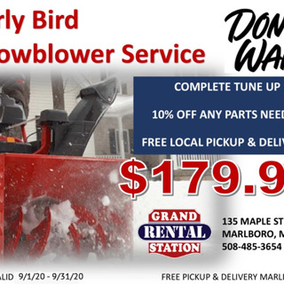 Early Bird Snowblower Service