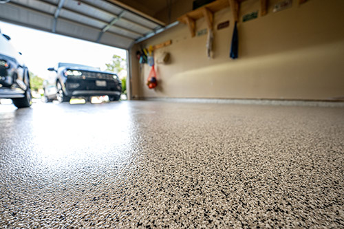 Monnick Supply in Framingham and Marlborough, MA - Epoxy Painted Garage Floor