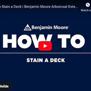 How to Stain Your Deck