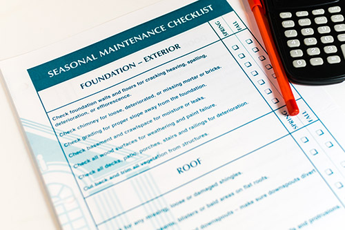 Monnick Supply - Home Maintenance Checklist